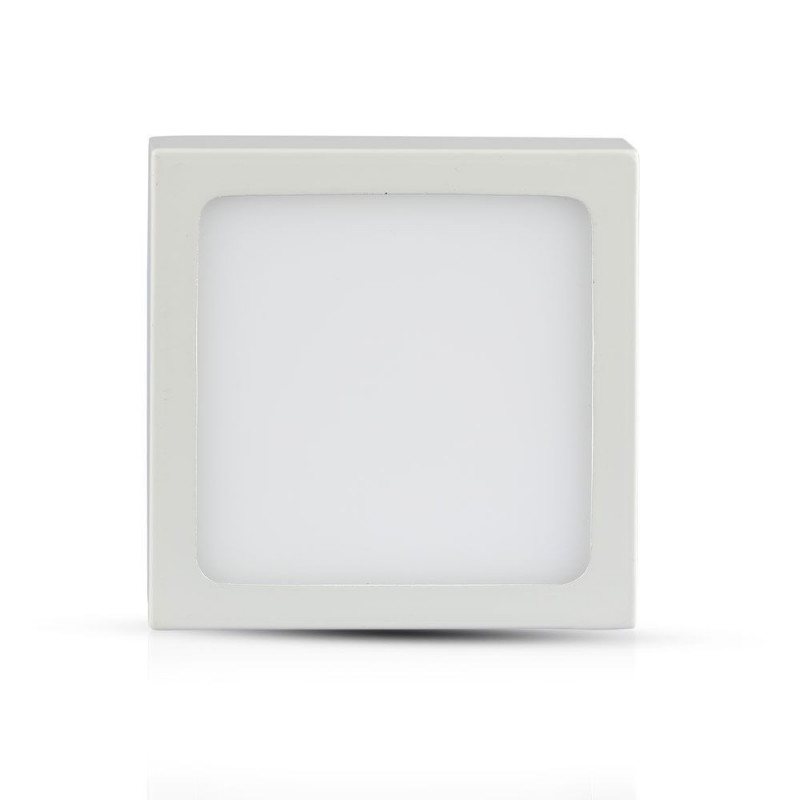 LED premium panel - 6W, surface, square, warm white light
