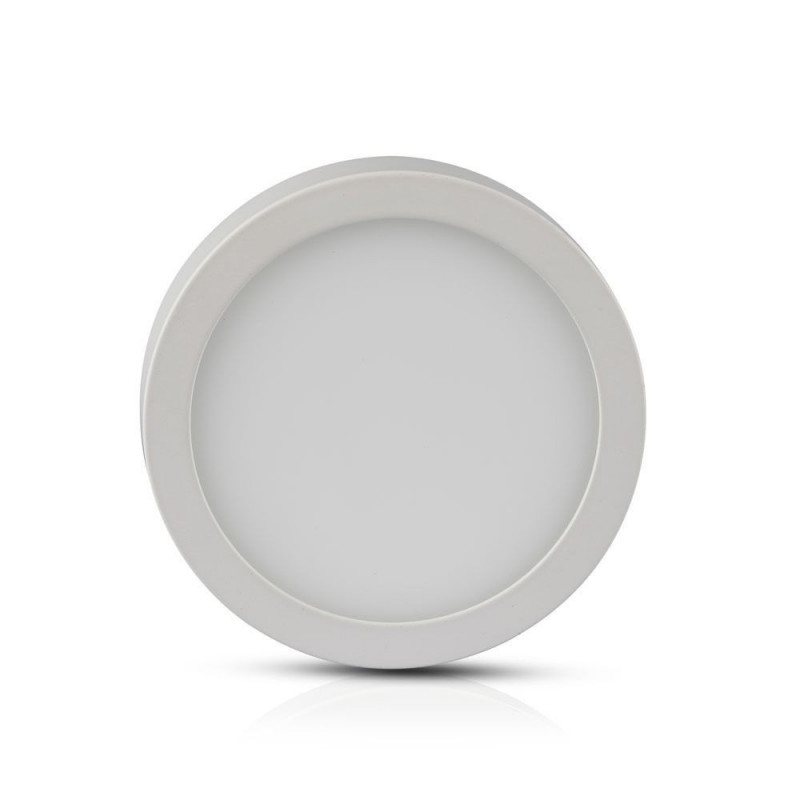 LED premium panel - 12W, surface, circle, white light