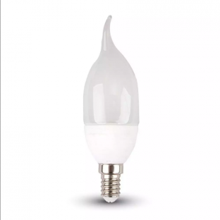 LED Lampe - E14, 4W, Kerze – Flamme, neutralweiß - 1