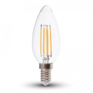 LED Glühlampe - E14, 4W, Kerze, weiß - 1