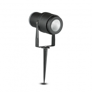 LED garden lamp with peg V-TAC - 12W, black body, warm white light, VT-857-B-N