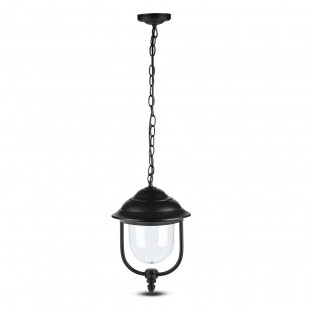 Ceiling lamp V-TAC - E27, black, IP44,  Ø250mm, VT-850