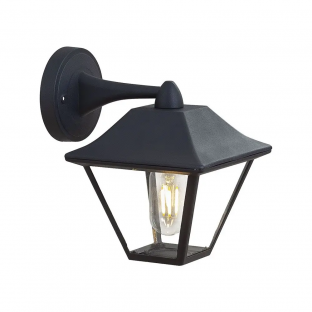 Стенна лампа V-TAC - E27, черна, тип фенер