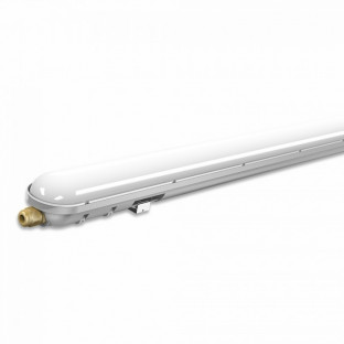 LED Fitting - 48W, 150cm, IP65, weiß - 1