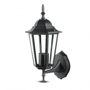 Garden wall lamp - Е27, black, up