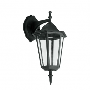 Garden wall lamp V-TAC - E27, black, down, VT-750