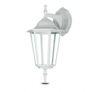 Garden wall lamp V-TAC - E27, white, down, VT-750-W