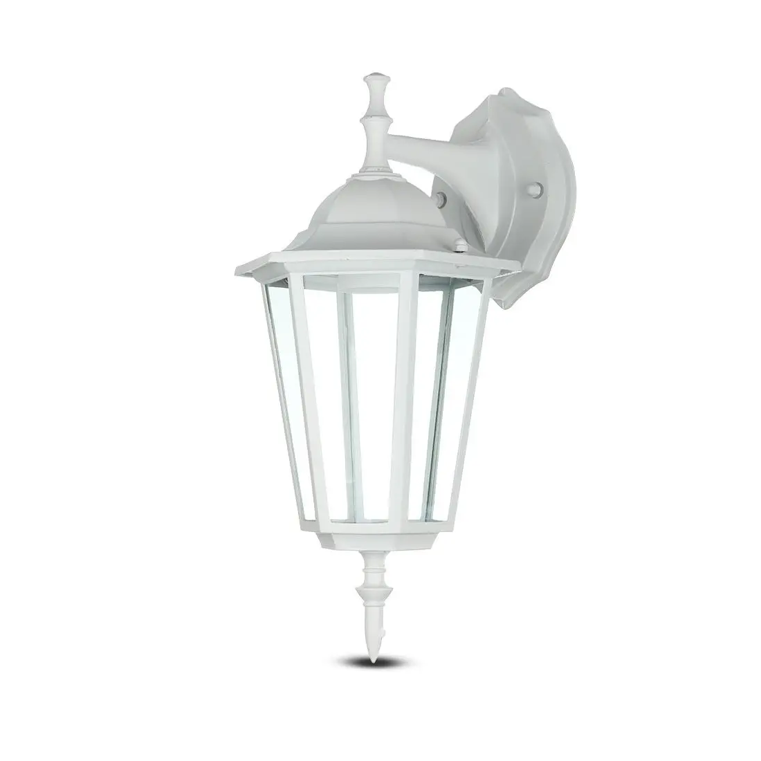 Garden wall lamp VTAC E27, white, down, VT750W smarthouse.bg