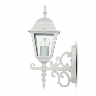 Garden wall lamp V-TAC - E27, small, white, up, VT-760-W