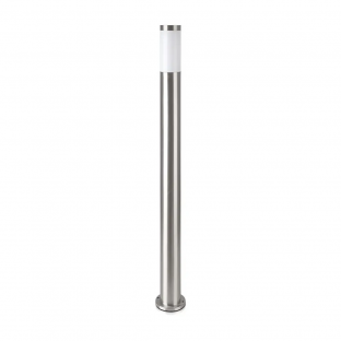 LED garden lamp V-TAC - E27, 110cm, IP44, stainless steal, satin nickel, VT-838-S110