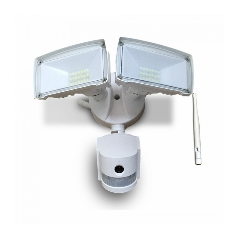 LED Fluter Kamera - 18W, WiFi, Bewegungsmelder, Weiß - 1