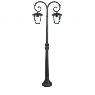 Pole lamp V-TAC - 2xE27, 141cm, IP44, matt black, VT-738