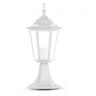 Градинска лампа V-TAC - E27, 40см, бял мат, VT-753