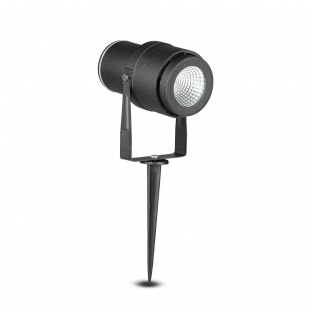 LED garden lamp with peg V-TAC - 12W, black body, green light, VT-857-B