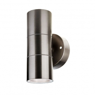 Wall Sleek Fitting - GU10, IP44, Nickel, Two directions