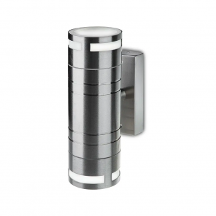 Wall Glass Fitting - GU10, IP44, Nickel, Two directions