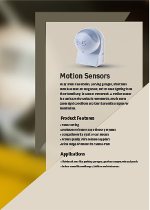 LED motion sensors