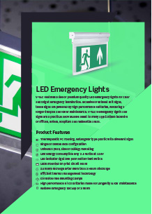 LED exit lights